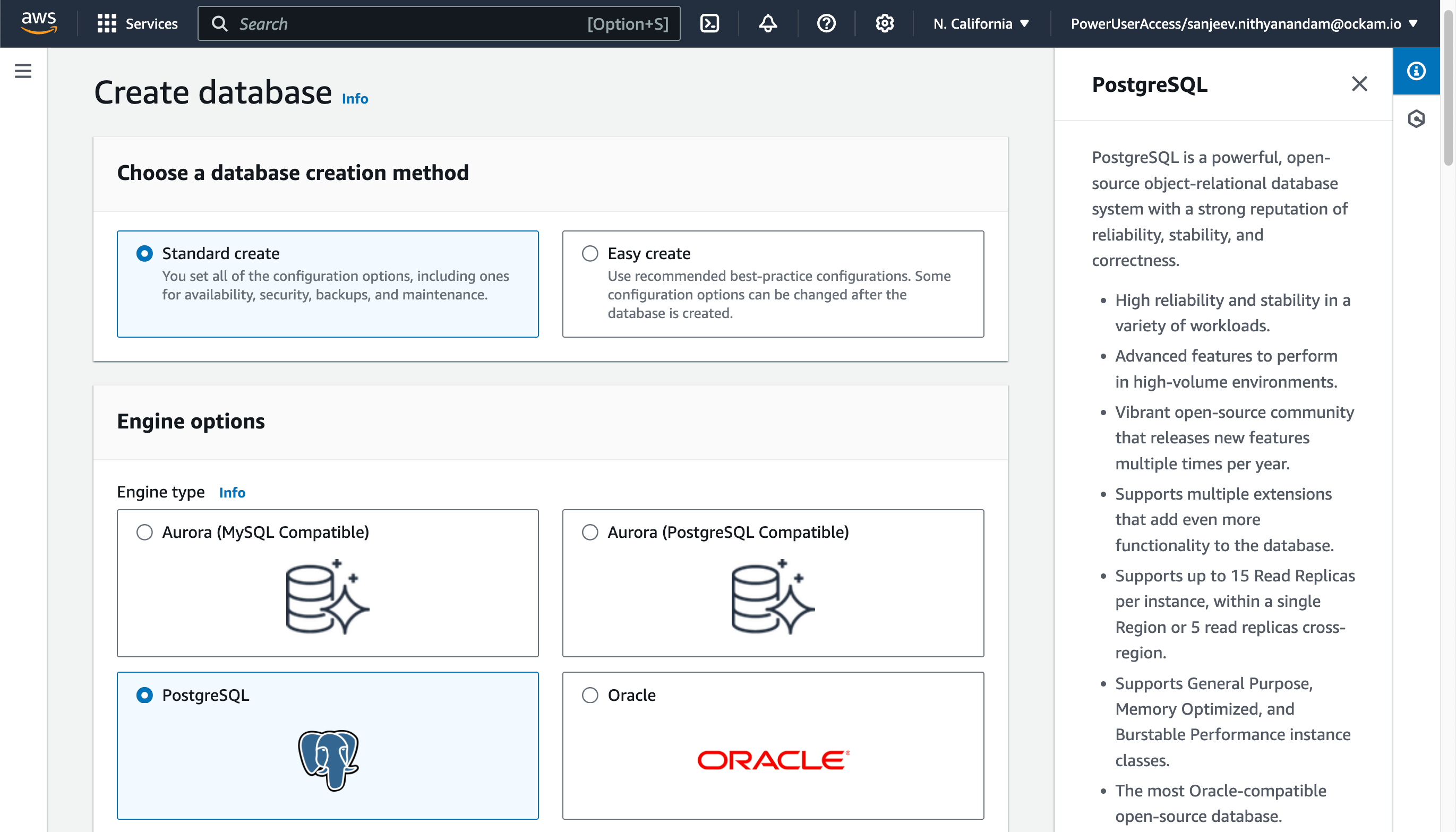 Create a database